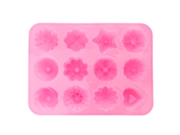 Molde De Silicona 12 Celdas Para Pasteles Chocolate Postres Reutilizable Utensilio De Repostería
