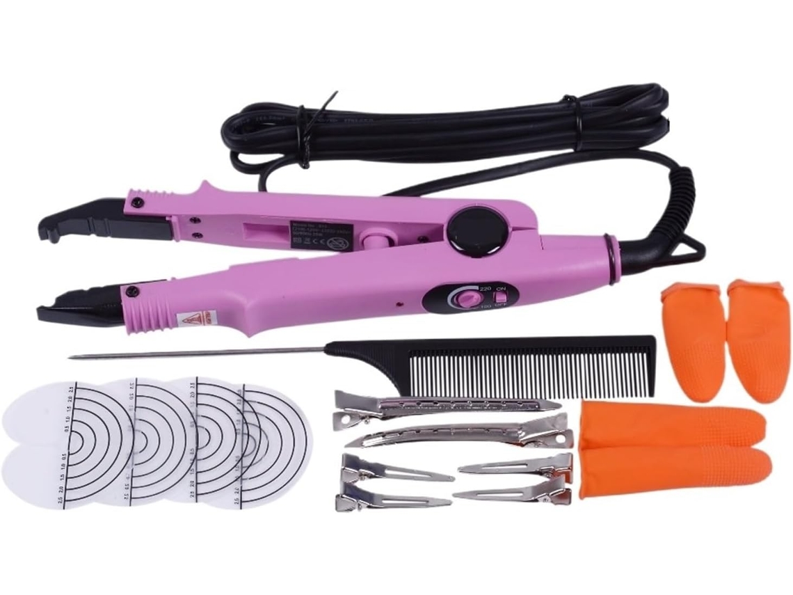 Ferramentas para aplicação de extensões de cabelo SFUSHOS
