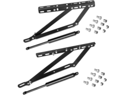 Jogo de elevação para cama canapé EMUCA abertura lateral para camas de 90 cm Aço Pintado preto