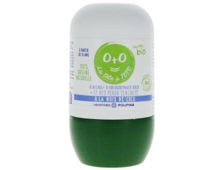 Desodorante de coco orgânico para pele sensível 50 ml POUPINA