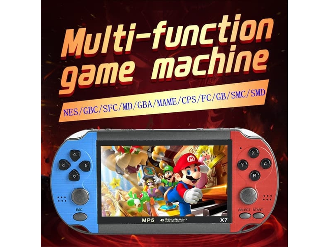 Console Portátil Retrô X7,4,3 Polegadas AQUAFORGE