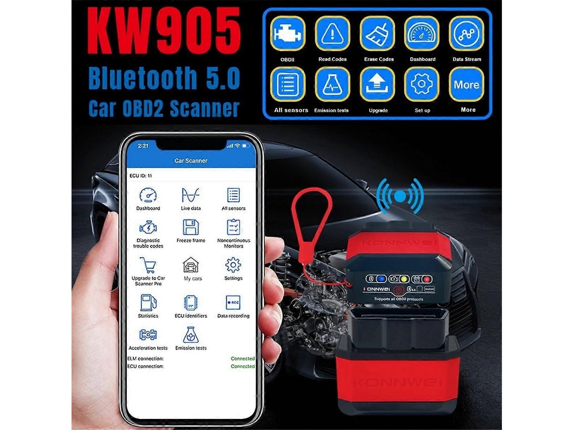 Scanner Obd2 Bluetooth Para Diagnóstico Veicular