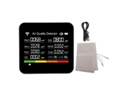 Primerox medidor Inteligente de Qualidade do Ar 14 em 1 Hcho Pm2.5 Voc Wifi Tuya App