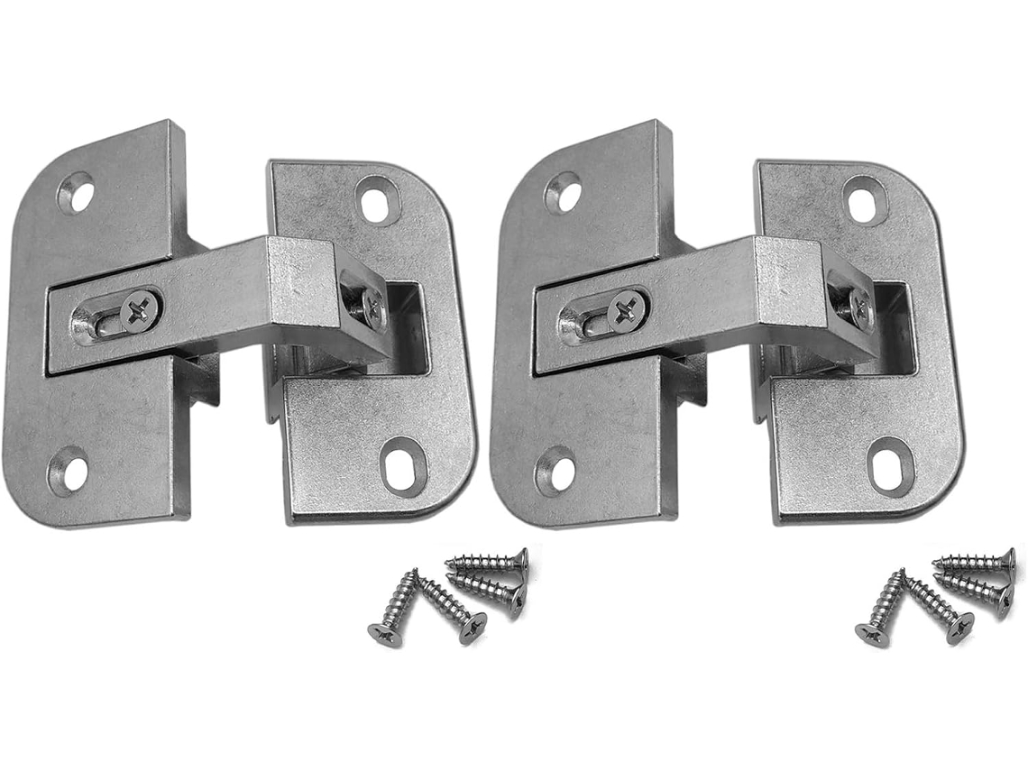 2 Dobradiças De Liga Zinco Para Armários, Removíveis Com Dobradiça