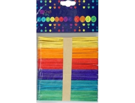 Bastoes De Madeira Criativos E Coloridos, Conjunto De 50 Unidades Dp Craft
