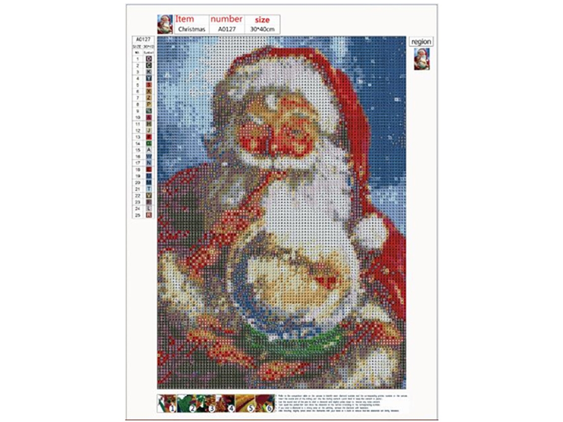 Laxiscreed Pintura De Diamante Natal Com Animal 5d Para Diy, Decoração Artesanal E Feita À Mão