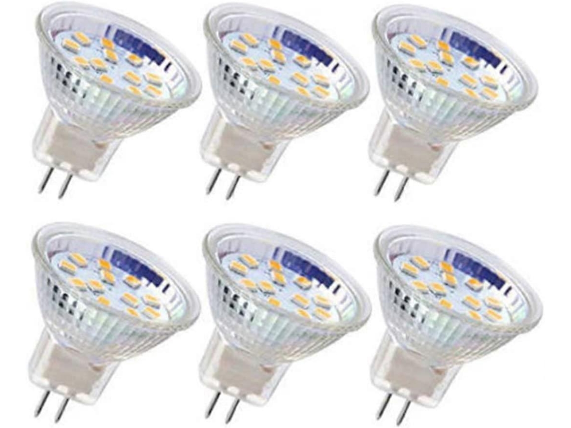 Lâmpadas Led Mr11 Gu4 Spotlight 3w 18led Halogênio 20w Não Regulável Equivalente 12v Ac/dc Brilvibera (branco Frio)