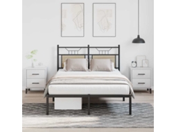 Vidaxl Estrutura Cama S/ Colchão Derivados De Madeira Carvalho Sonoma
