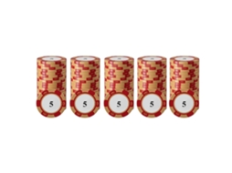 20pcs Conjunto De Fichas De Poker Com Números Grandes Impressão Transparente Fichas Profissionais Para Jogos De Tabuleiro