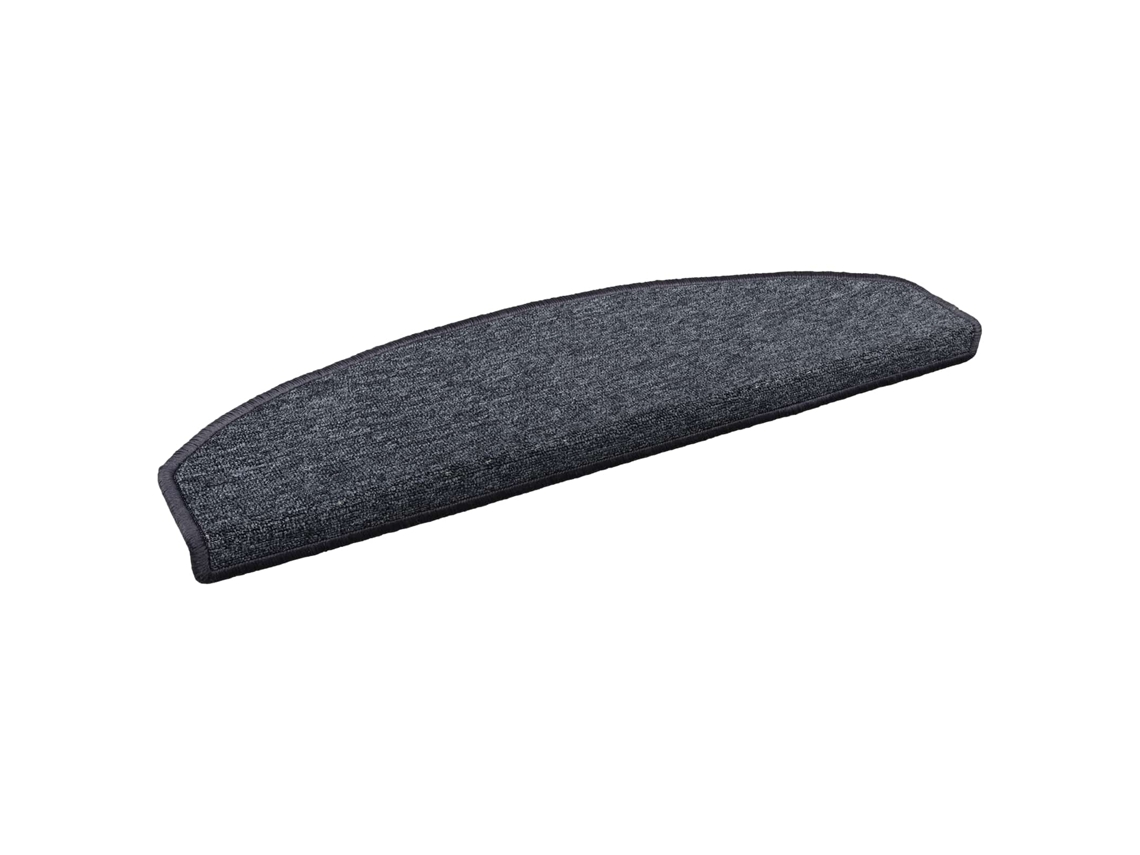 Vidaxl Tapetes Adesivos Para Escadas 15 Pcs Cinza Escuro E Azul