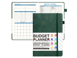 A5 Budget Planner Notebook With Elastic Band Army Green, 50-sheets