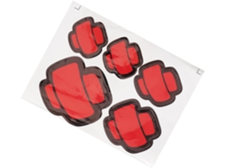 Conjunto De Adesivos Para Carro, Patches Vermelhos, Decoração Externa Para Carros.