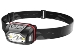 Lanterna de Cabeça Recarregável Farol de Led Super Brilhante 440 Lúmens 70 Horas de Duração Máxima Bateria de 1800 M CHRONUS