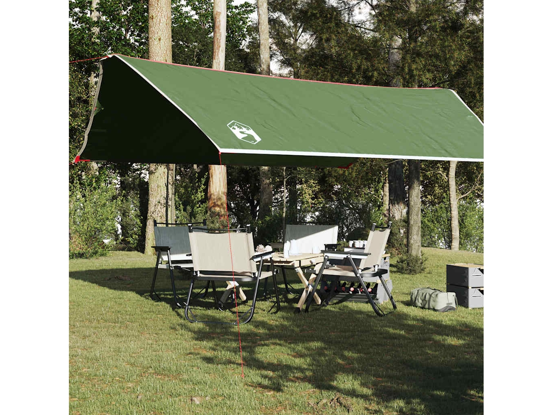 Lona De Campismo 500x294 Cm Impermeável Verde