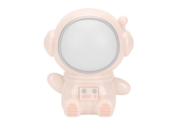 Rebe-lâmpada Noite Astronauta Bonita 3 Modos Led Colorido Porta Usb Mesa Dormitório Rosa