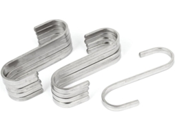 Conjunto de 4 ganchos para banheiro, 8 mm de espessura, aço inox