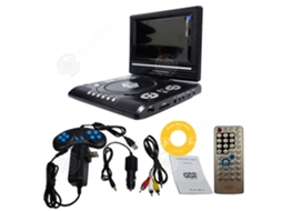 Inn Leitor Dvd Portátil Recarregável Com Tela Hd De 7 Polegadas Para Carro E Casa Suporte A Cartões Sd E Usb Compatível Com Svcd Vcd Cd Innovtec