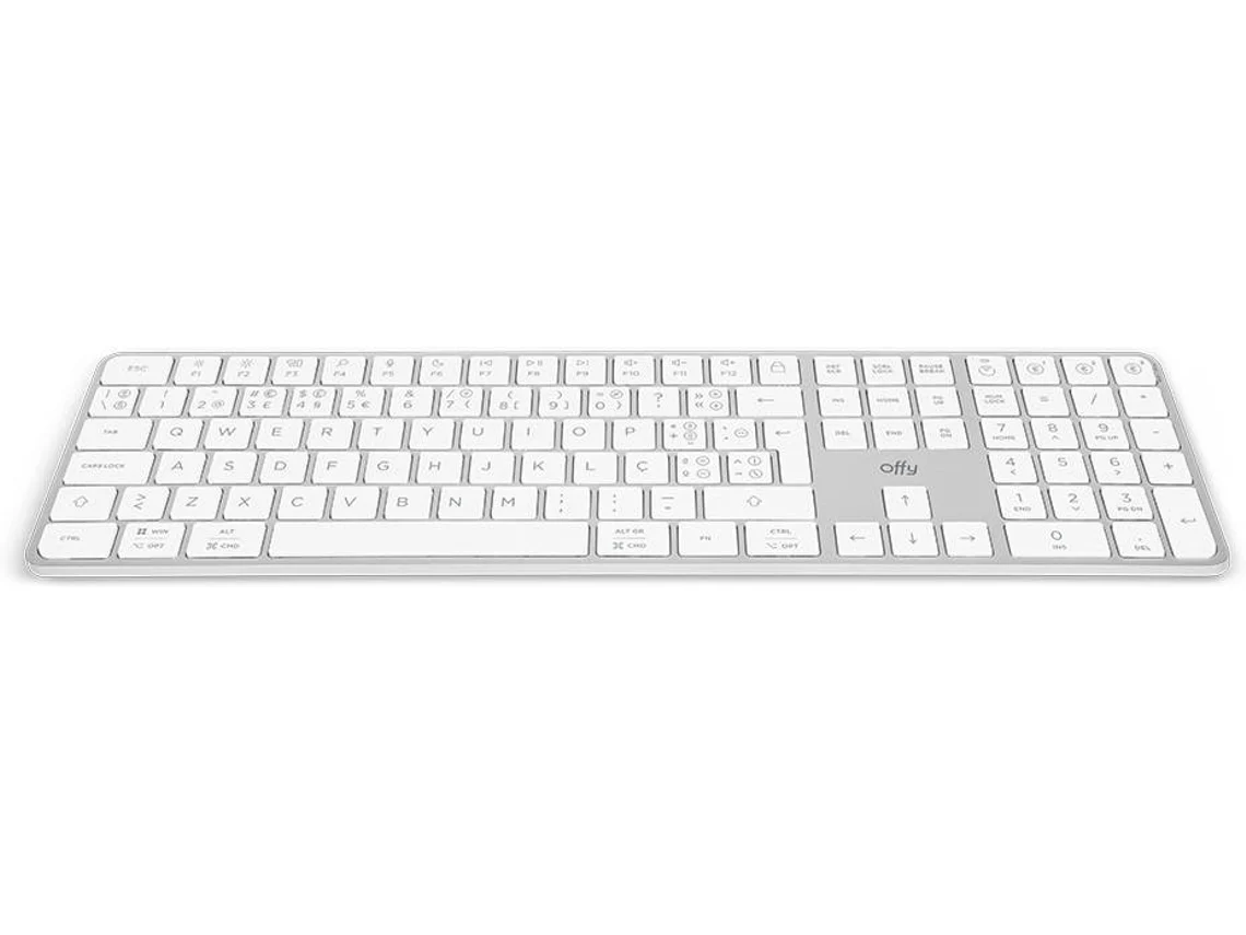 Teclado Multi Dispositivo OFFY Pixie (Bluetooth - Branco)