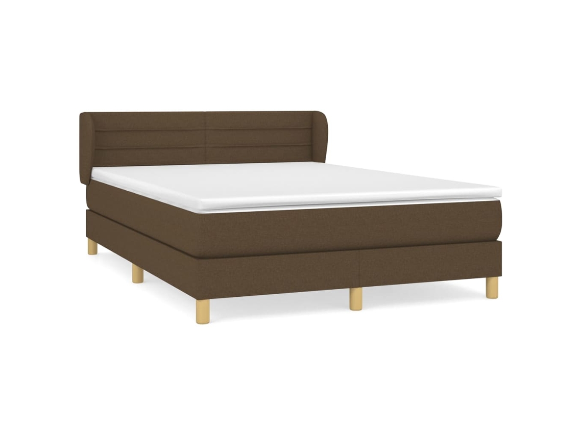 Box Spring Bed, Box Spring Beds Vidaxl Marrom Tecido (140 X 200 Cm)