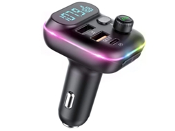 Transmissor Fm Bluetooth 5.0 para Carro Chamadas Viva-Voz Portas Usb Duplas 18W Pdqc3.0 Suporte para Mp3 Player YIZHOOD