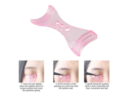Ferramenta Auxiliar de Eyeliner para Maquiagem com Modelo de Curvas e Ângulos