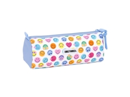 Estojo Escolar Rectangular Reciclado Smiley World Joyful Azul