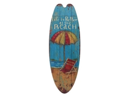 Adorno De Prancha De Surf Em Madeira - Decorativo Para Sala, Loja, Dormitório E Mais - Presente Ideal Para Amantes Do Mar