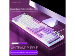 Lurelia Teclado Mecânico 104 Teclas, Usb-c, Com Fio, Cor Vermelho Para Pc, Laptop, Ipad/ios