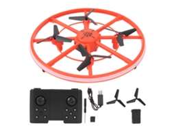 Drone Para Crianças Com Luz Led Controle Remoto Obstáculo Evitação Modo Sem Cabeça Voo 360 Flip Vermelho Bateria Única