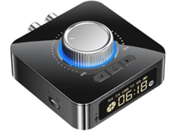 Receptor/transmissor Bluetooth 5.0 Sem Fio Com Adaptador De Áudio Hifi De 3,5 Mm Aux Para Rca