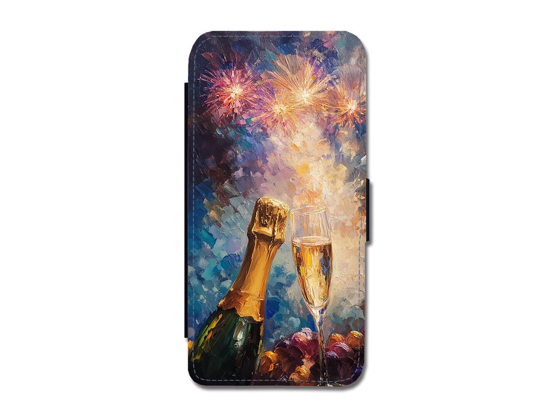 Capa Para Iphone 17 Com Pintura A Óleo De Feliz Ano Novo
