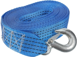 Cinta De Guincho Para Reboque De 6 Metros Em Poliéster Azul Resistente.