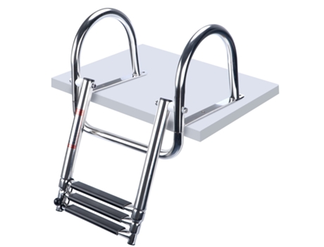 Escada Dobrável De Aço Inoxidável Para Barco De 3 Degraus Sunny Spaces (com Degraus)