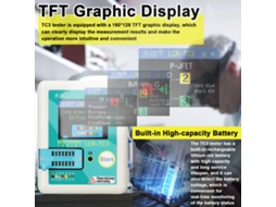 Tester multifuncional transistor, diodo, resistor com display TFT | S/MARCA