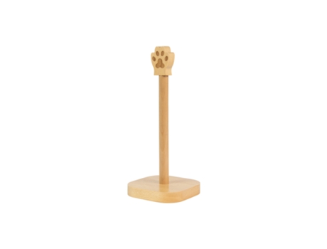 Suporte de Toalhas de Cozinha em Forma de Pegada de Gato Porta-Rolos de Cozinha Original Porta-Rolos de Cozinha em Madeira 13 X 30 FISURA