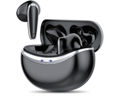 Fone de Jogo Sem Fio com Microfone para PC, PS4, PS5, com Fio de 3,5mm, Controle de Volume, Preto JIAPEI