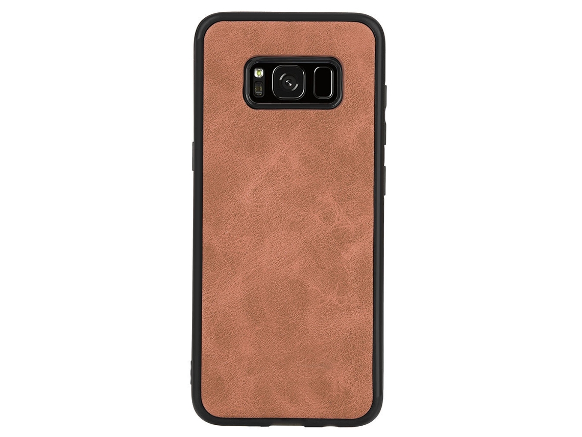 Capa de Telefone Samsung Galaxy S8 Estilo Carteira Couro de Duas Camadas Marrom EOOCOO (com Slot para Cartões e Carteira com Zíper)