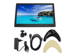 Monitor Externo LAXISCREED 14" hd com interface múltipla e alto-falante integrado