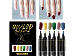 Latas de esmalte, 6 unidades, secagem rápida, acessórios para manicure