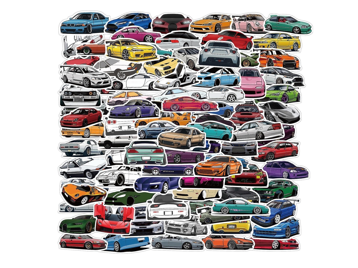 Pacote Com 100 Adesivos De Vinil Variados Para Laptop, Telefone, Garrafas De Água E Muito Mais Brilvibera