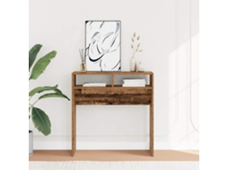 Vidaxl Mesa Consola 78x30x80 Cm Derivados De Madeira Madeira Velha