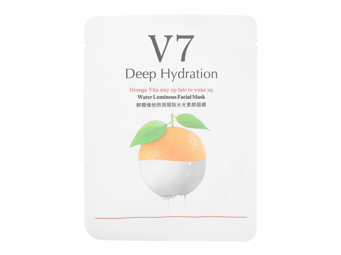 Máscara Facial Hidratante Nourishing Com Extrato De Frutas Para Cuidado Da Pele Rejuvenescedora 30g Mascarilla Vitamina Laranja