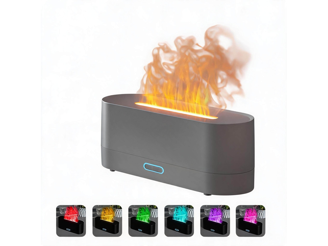 Humidificador E Difusor De Aromas Henten Home Luzes Ambientes Coloridas