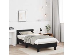 Vidaxl Estrutura Da Cama Carvalho Preto Derivados De Madeira