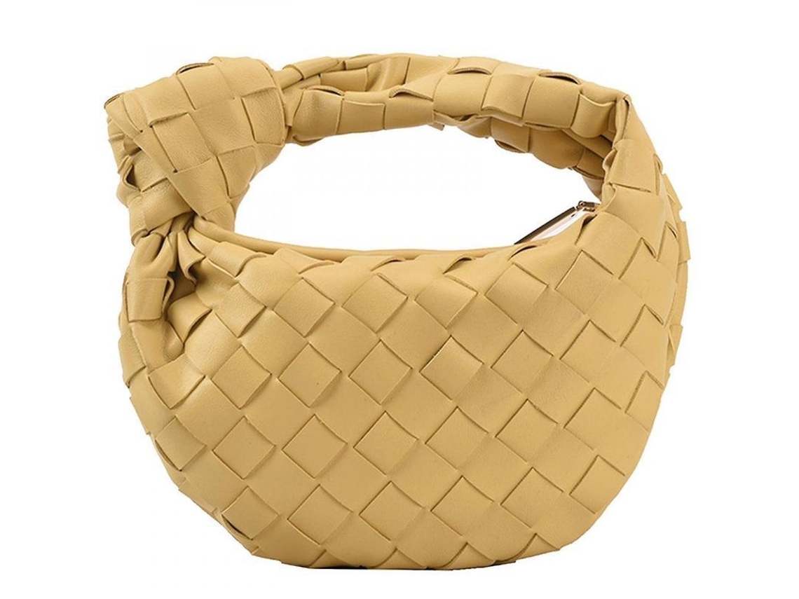 Bolsa de Verão S/MARCA de Cuero Pu, Amarelo, Design, Moda