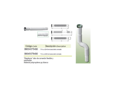Tubo Flexível Prhie 1 1/2x40 50 Com Porca Magikone 35006