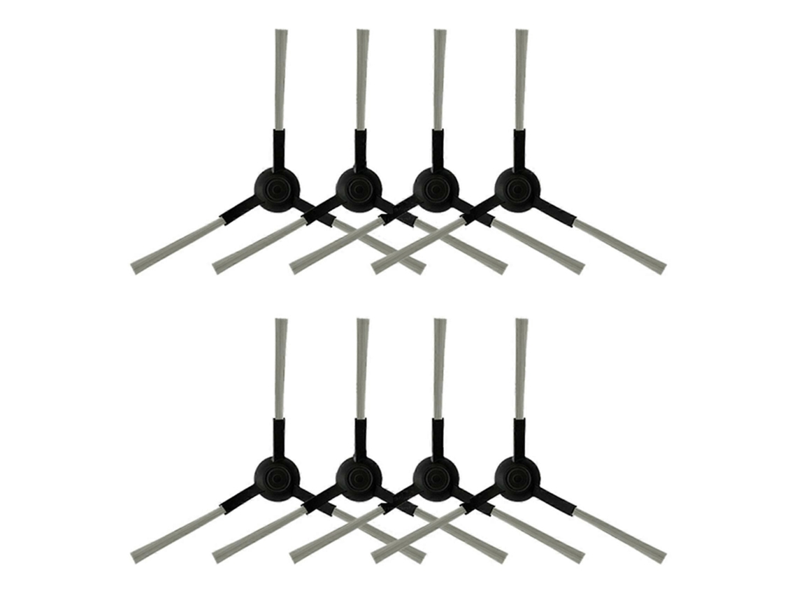 8x Reposição Escova Lateral Para Tefal Rowenta X-plorer Serie 130 Ai Cantoes Robô Aspirador Acessórios