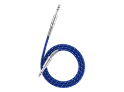 Cabo Mali Guitarra Estéreo 6.35mm Plug Macho, para Instrumento Musical, 1m, com Conexões de Zinco