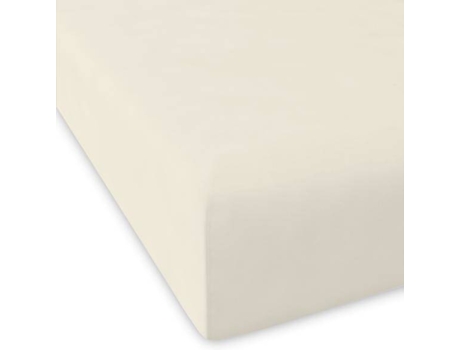 Lençol de Baixo  Casual (Marfim - 100% Algodão - 180x200+28 cm)