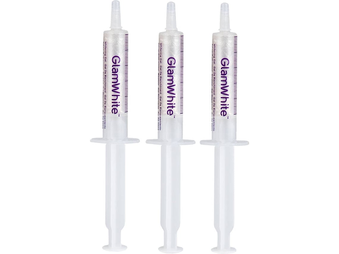 Kit Recarga de Branqueamento Dentário GLAMWHITE (3 Seringas - 5 ml)